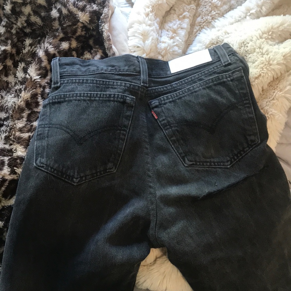 Re/done high rise butt rip jeans